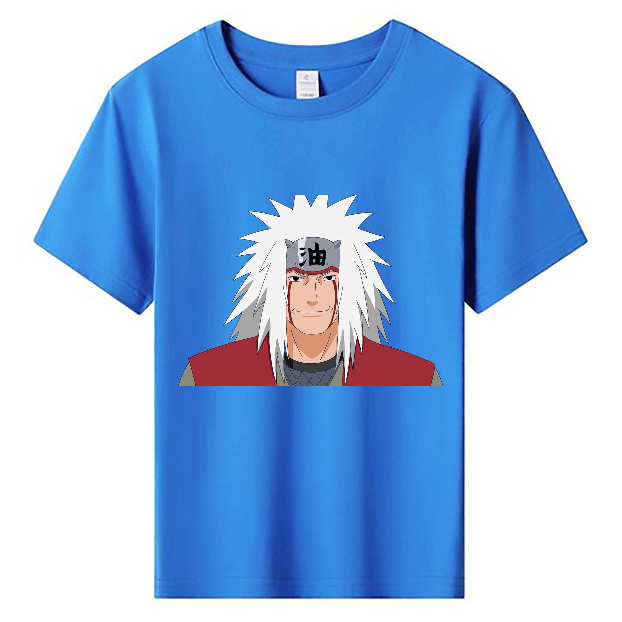 （画像用） NARUTO -ナルト- 自来也（じらいや） Jiraiya 綿100％キッズTシャツ（フロントプリント）